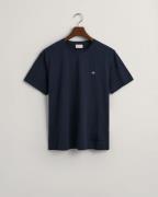 Gant REG Shield SS Tshirt Mand Evening Blue Kortærmede T-shirts Str L ...