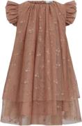 Sofie Schnoor Dress Str 8 år / 128 cm - Rosy Brown Kjoler hos Magasin