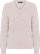 Micha Jumper_ Cotton Pattern Knit Kvinde Sandshell Sweaters Str L - ho...