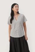 Part Two Gesinaspw TS Kvinde Black Stripe Kortærmede T-shirts Regular ...