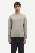 Samsøe Samsøe Sylli Crew Neck 132 Mand Abbey Stone Sweaters Str L - ho...