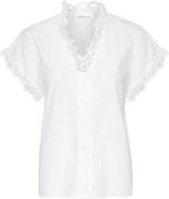 Karen by Simonsen Caliopekb Blouse Kvinde Bright White Kortærmede Blus...