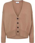 Marella Scorpio Kvinde Camel Cardigans Str L - Uld hos Magasin