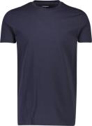 Lindbergh Mens Stretch Crew Neck tee S/S Mand Blå Kortærmede T-shirts ...