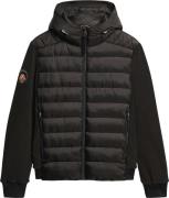 Superdry Hooded Storm Fleece Bomber Mand Black Overgangsjakker Str L -...