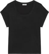 Marc O’Polo Tshirt, Short Sleeve, Deep Round n Kvinde Black Kortærmede...