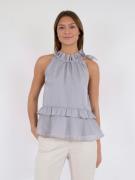 Neo Noir Margy Bedazzled Top Kvinde Grey Toppe Str 40 - hos Magasin