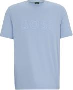 BOSS Tee 1 Mand Open Blue Kortærmede T-shirts Str L - hos Magasin