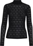 Minus Mstamia Lace Top Kvinde Black Blazere Str M - hos Magasin