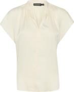 Soaked in Luxury Slparis Top Kvinde Whisper White Kortærmede Bluser Cl...