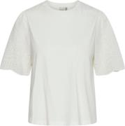 YAS Yaslex SS TOP W. EMB Sleeves S. NOO Kvinde Grøn Kortærmede Bluser ...