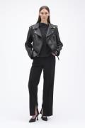 REMAIN Slim Suiting Pants Kvinde Black Bukser Med Smalle Ben Str 40 - ...