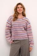 Culture Cuhazel Pullover Kvinde Purple Melange Multi Sweaters Str L - ...