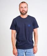 ELSK Globe Men's Brushed Tshirt Mand 100 Dark Navy Kortærmede T-shirts...