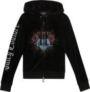 Juicy Couture Sacred Heart Robertson Hoodie Kvinde Black Langærmede Bl...