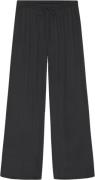 Moshi Moshi Mind sea Pants Silky Kvinde Black Bukser Med Brede Ben Str...