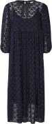 Lollys Laundry Marion Dress Kvinde Dark Blue Midi Kjoler Str L - hos M...