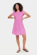 Saint Tropez Gislasz Dress Kvinde Radiant Orchid Korte Kjoler Regular ...