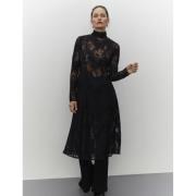 DAY Birger et Mikkelsen Basil Artistic Lace Kvinde Black Midi Kjoler S...