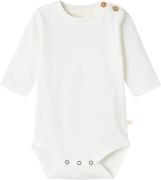 Lil' Atelier Nbmdolan LS Body LIL Str 68 - Coconut Milk Langærmede Bod...