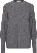 ICHI Ihmacon LS6 Kvinde Dark Grey Melange Sweaters Str L - hos Magasin