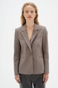 InWear Zella Blazer Kvinde Sandy Grey Blazere Str 40 - hos Magasin