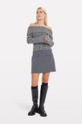 Envii Enwilla Skirt 7092 Kvinde Mid Grey Mel Sweaters Str 34 - hos Mag...