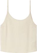 American Vintage Wid07le24 Kvinde Ecru Tanktoppe Str L - hos Magasin