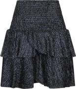 Neo Noir Carin Glitz Skirt Kvinde Silver Korte Nederdele Str 40 - hos ...