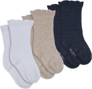 Konges Sløjd 3 Pack Frill Socks Str 29-32 - S00045 Strømper Bomuld hos...