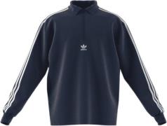 adidas 3stri-polo LS Mand Blue Sweatshirts Str L - Bomuld hos Magasin