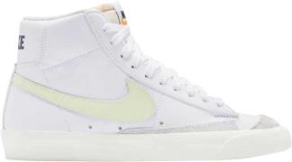 Nike Blazer mid '77 Kvinde White Sneakers Str 39 - Læder hos Magasin