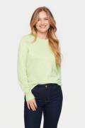 Saint Tropez Milasz Pullover Kvinde Seedling Melange Sweaters Regular ...