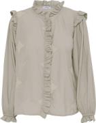 Sorbet Sbstarry Blouse Kvinde Pumice Stone Langærmede Bluser Str L - h...