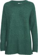 ICHI Ihkamara Long LS Kvinde Cadmium Green Sweaters Str L - hos Magasi...