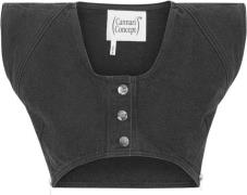 Cannari Concept Crop Vest Kvinde Forged Iron Toppe Str 40 - hos Magasi...