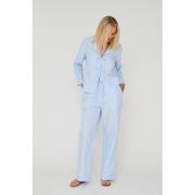 A-VIEW Brenda Solid Pants Kvinde Light Blue Bukser Med Lige Ben Str 40...