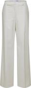 Selected Femme Slfeliana HW Wide Pant N Noos Kvinde Hvid Bukser Med Br...