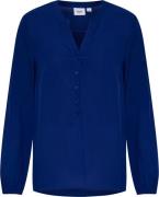 Saint Tropez Edasz Shirt Kvinde Sodalite Blue Langærmede Bluser Classi...