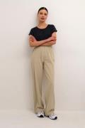 Kaffe Kanaya Wide Pants Kvinde Classic Sand Bukser Med Brede Ben Relax...