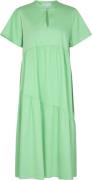 Levete room Lrisla Solid 81 Kvinde L716 - Summer Green Midi Kjoler Str...