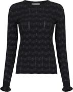 Neo Noir Nelle Glitter Knit Blouse Kvinde Black Sweaters Str 40 - hos ...