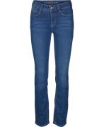 MAC Jeans Dream Kvinde Mid Blue Authentic Wash Straight Jeans Str W34 ...