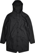 Rains Long Jacket Kvinde Black Regnjakker Str L - hos Magasin