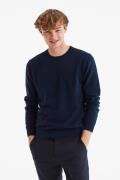 Magasin Mads 2 100% Cashmere Mand Navy Sweaters Str L Cashmere