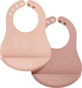 Cam Cam Copenhagen Silicone Bibs Flower, Rose Mix, 2pack one size - Ha...