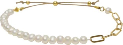 BeChristensen Amelia Bracelet Freshwater Pearl Gold One Size - Perlear...