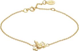 With love darling Peace Bracelet Vermeil (925 Sterling Silver Gold Pla...