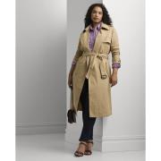 Lauren Ralph Lauren Waterrepellent Belted Twill Trench Coat Kvinde Bir...