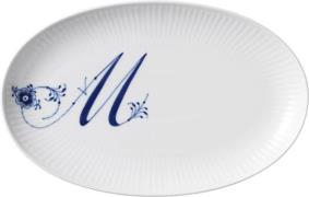 Royal Copenhagen Alphabet Coll Oval Asiette 23,5cm M M Str 23,5 cm - F...